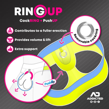 ADDICTED Ring Up Neon Mesh Brief Green