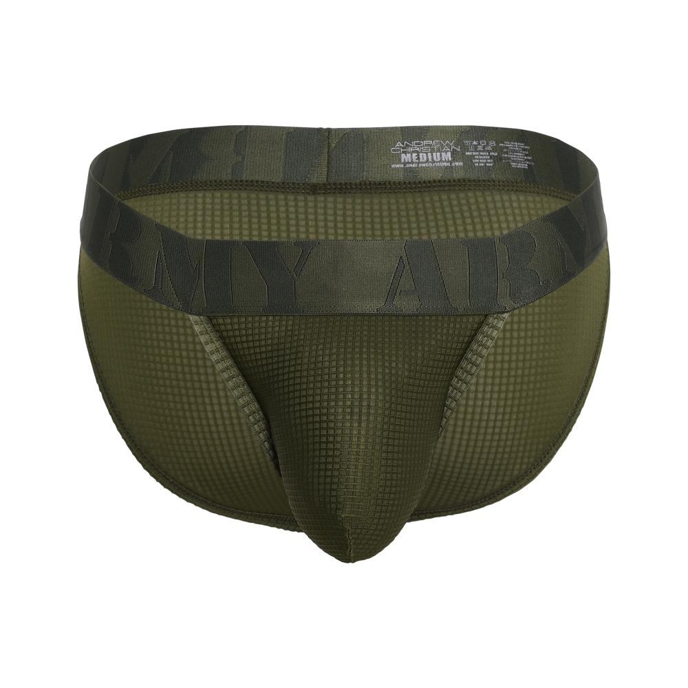 Andrew Christian Military Brief w/ ALMOST NAKED® Olive